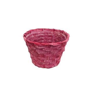 Bambusz Pohár Antik/Piros 66-29-A/R - D13*H9,5cm
