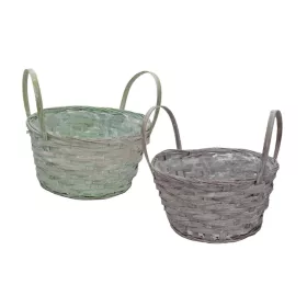 Fonott Kosár Kerek Füles Színes 20cm 66-120/Mix
