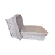 KOSÁR FONOTT KOCKA FEHÉR 968-215/S - 23X23XH9CM 1DB