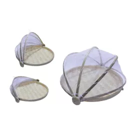 KOSÁR BAMBUSZ KEREK ÉTELHÁLÓVAL 30CM 8-1/H 1DB