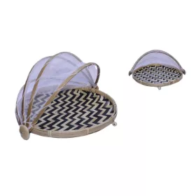 KOSÁR BAMBUSZ KEREK ÉTELHÁLÓVAL 30CM 8-2/H 1DB