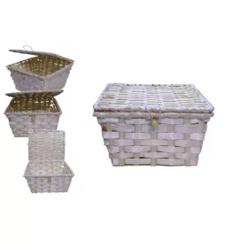 KOSÁR BAMBUSZ FEDELES SZÖGLETES 20X20X11CM 8-2584 1DB