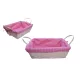 KOSÁR BAMBUSZ SZÖGLETES TEXTIL HÚZATTAL 37X27CM 8-2586 1DB