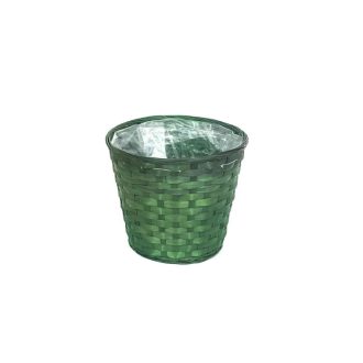 Bambusz Kaspó Zöld 01-80/GR - D22*H18cm