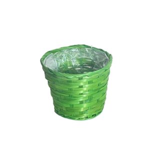Bambusz Kaspó Zöld 66-32/GR - D17*H14cm