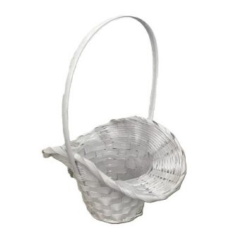 Bambusz Flor. Fehér 66-54/W - 22*17*H13/30cm