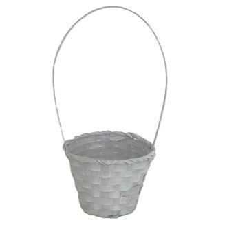 Bambusz Flor. Fehér 66-38/W - D13*H9,5/29cm