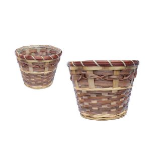 Bambusz Kaspó 66-06 - D17*H13cm