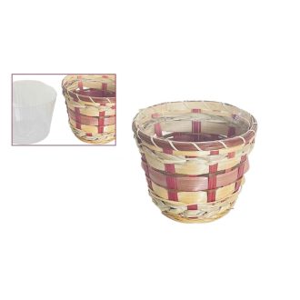 Bambusz Kaspó 66-07 - D17*H13cm