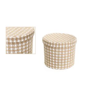 Textil Doboz Henger Kockás 55-LF-112/M - D26*H21cm