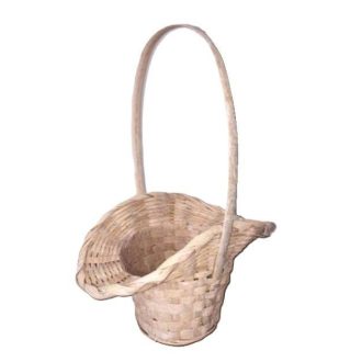 Bambusz Flor. Antikolt Fehér 66-54-A/W - 22*17*H13/30cm