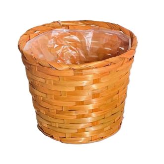   Bambusz Flor. Ovál Antikolt Narancs 66-2-A/NARANCS - 30*22*H13/49cm
