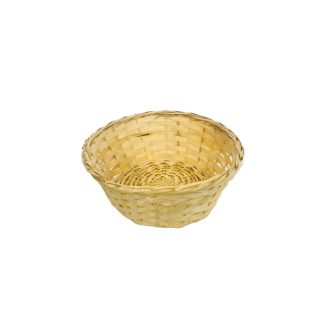 Bambusz Kosár Kerek Natúr 208-82 - D22*H8cm