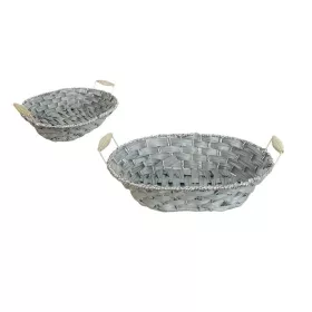 KOSÁR KENYERES OVÁL SZÜRKE 70-62 30X23XH8CM 1DB