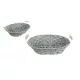 KOSÁR KENYERES OVÁL SZÜRKE 70-62 30X23XH8CM 1DB