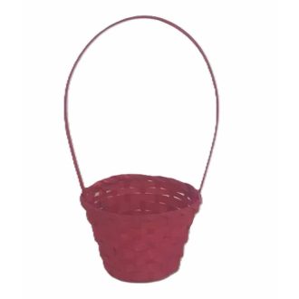 Bambusz Flor. Antikolt Piros 66-38-A/PIROS - D13*H9,5/29cm