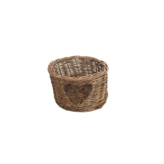 Vessző Kosár Kerek Szív 90-162 - D19*H11cm