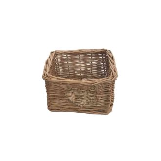 Vessző Kosár Kocka Szív 90-170 - 15*15*H12cm