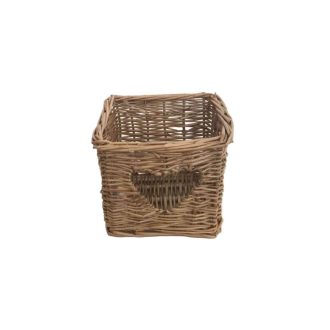 Vessző Kosár Kocka Szív 90-183 - 15*15*H8cm