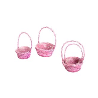 Vessző Flor. Pink S/2 14-641/PINK - D23*H10/30cm