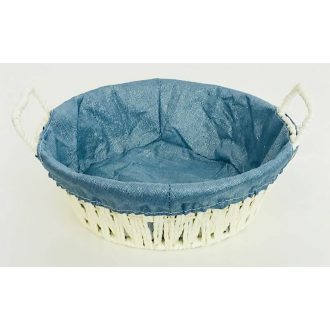 Kenyeres Kosár Papír Kerek Kék 70-145 - D24*H8cm 