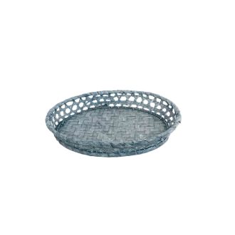 Bambusz Kosár Ovál Szürke 208-14/GREY - 31*25*H5cm