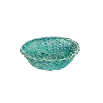 Bambusz Kosár Ovál Zöld 208-47/GREEN - 27*22*H8cm