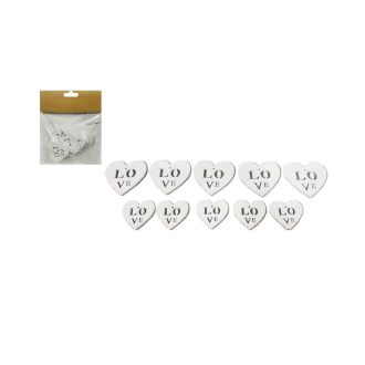 Dekor Szív Love 10/Csom 210-D-6 - 7*5cm 