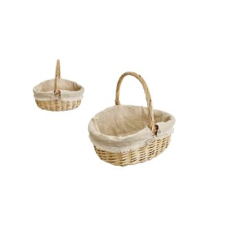 Bevásárló Kosár Natúr 68-63/M - 40*33*H13/18/35cm 