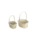 FLORENTIN VESSZŐKOSÁR OVÁL FEHÉR S/2 17-2-12 25X20XH11/32CM 2DB 1CS