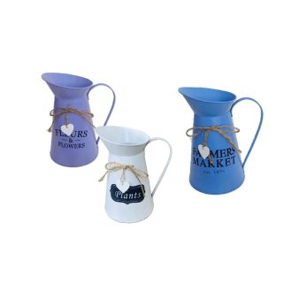 Bádog Kanna Lila-Kék Fehér Mix 232-BK-50 - D15/17*H27cm