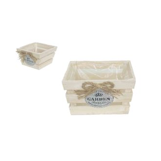 Fa Kaspó Kocka Natúr Masnis 232-W-207/L - 25*25*H14cm