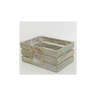 Fa Kaspó Tégla Szürke 232-W-208/L - 30,5*21*H14cm 