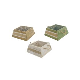   KASPÓ FA TÁSKA CSIPKÉS MASNIS 232-W-220 20/25,5X20/25,5XH12CM 3/24 1DB
