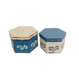   PAPÍRDOBOZ SZETT/2 AJÁNDÉK-VIRÁG BN 100-2160 20X20XH12CM 1DB