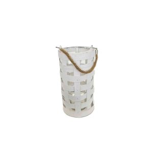 Mécsestartó Henger Fehér 90-M-31 - D15*H28cm