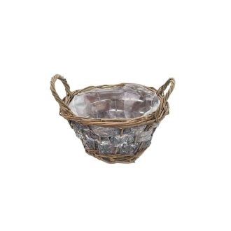 Vessző Kaspó Kerek 90-22-54 - D11/19*H10/14cm