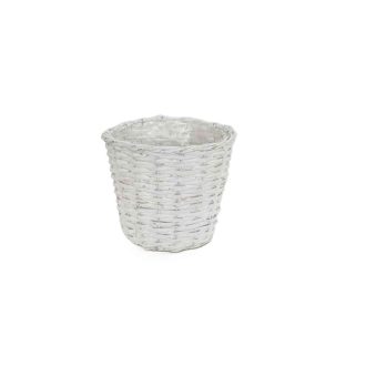 Vessző Kaspó Fehér 90-22-61 - D24*H20cm
