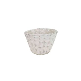 Vessző Kaspó Fehér 90-22-62 - D30*H20cm