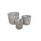 Vessző Kaspó Szürke S/3 90-22-78 - D26*H22 , D20*H17cm