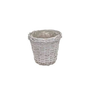 Fonott Kaspó Fehér 90-22-8 - D20*H17cm 