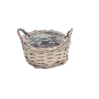 Vessző Kaspó Szürke Füles 90-22-9 - D15*H7cm