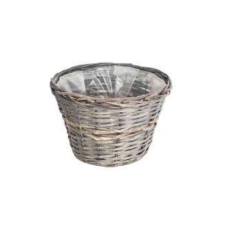 Vessző Kaspó Szürke 90-22-25 - D30*H20cm