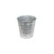 Bádog Kaspó Szürke Hópihés 140-B-22-45/M - D15/11*H14,5cm