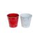 Bádog Kaspó Fehér-Piros Mix, Hópihés 140-B-22-08/M - D15/11*H14,5cm 80/2