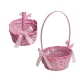 KOSÁR RATTAN FONOTT FÜLES PINK MASNIS 66-39-A/PINK-D19XH9/32CM 1DB