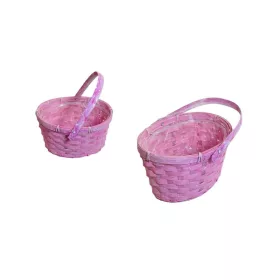   KOSÁR FONOTT PINK SZÍNŰ OVÁLIS LF 66-25-A/19X16XH11/21CM 1DB