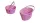 KOSÁR FONOTT PINK SZÍNŰ OVÁLIS LF 66-25-A/19X16XH11/21CM 1DB