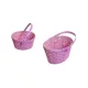 KOSÁR FONOTT PINK SZÍNŰ OVÁLIS LF 66-25-A/19X16XH11/21CM 1DB