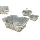Bevásárló Kosár Lf Szürke 68-96/GREY - 35*27*H15cm